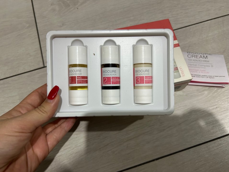 Bioder Biocure Tüy Azaltıcı Vücut Kürü 3x10 ml - Görsel 2