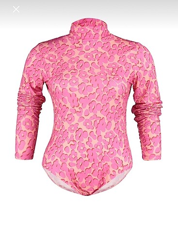 Trendyol & Milla Çiçek desenli çıt çıtlı örme body