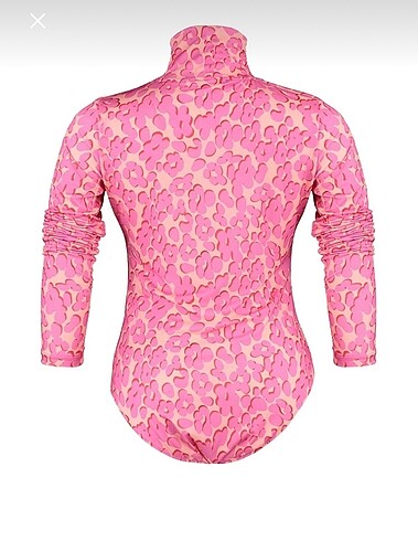 50 Beden Çiçek desenli çıt çıtlı örme body