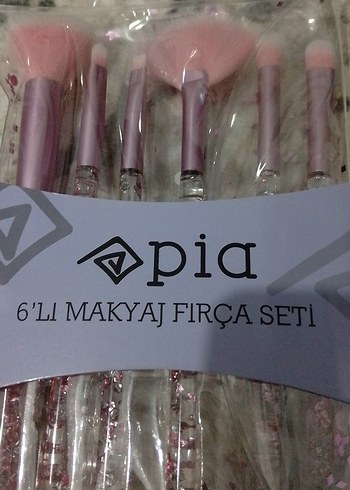 6'lı Pembe Makyaj Fırça Seti