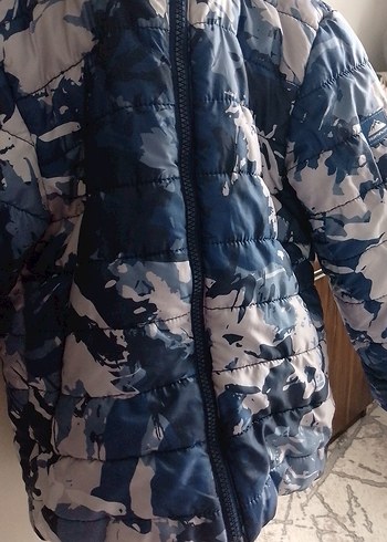 Erkek Çocuk Kamuflaj Desenli Fermuarlı Mont - Görsel 2