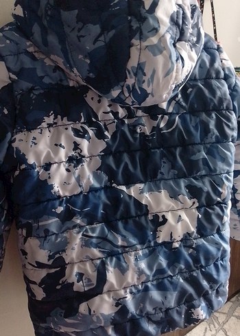 Erkek Çocuk Kamuflaj Desenli Fermuarlı Mont - Görsel 3