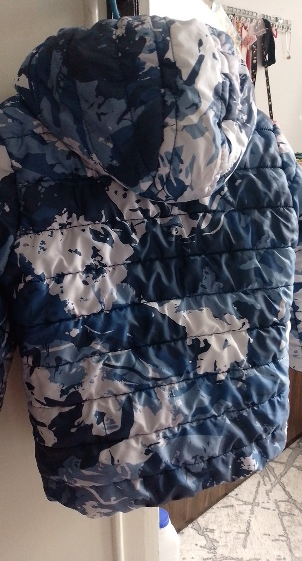 Erkek Çocuk Kamuflaj Desenli Fermuarlı Mont - Görsel 3