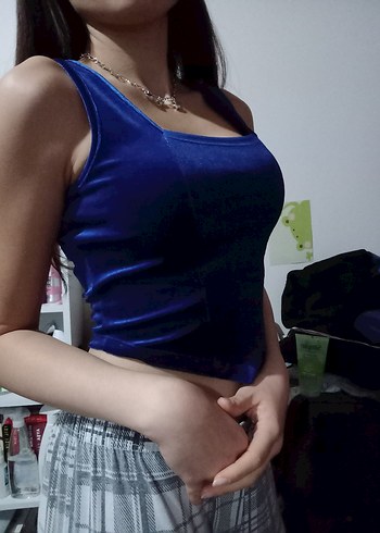 Koyu Mavi kare Yaka Korse Bustiyer - Görsel 7