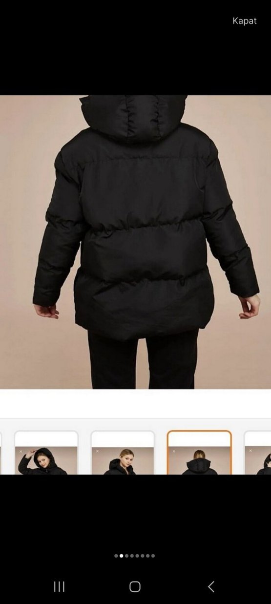 Siyah Midi Street Style Kadın Kışlık Mont - Görsel 4