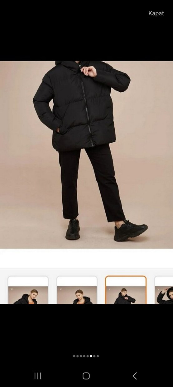 Siyah Midi Street Style Kadın Kışlık Mont - Görsel 2