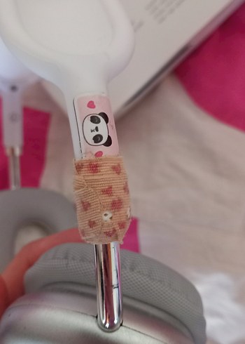 Pastel Beyaz Kulaküstü Kulaklık - Görsel 4