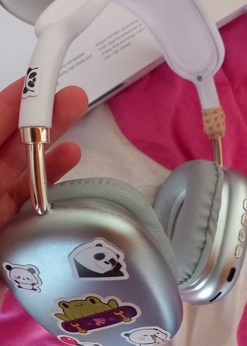 Pastel Beyaz Kulaküstü Kulaklık - Görsel 2