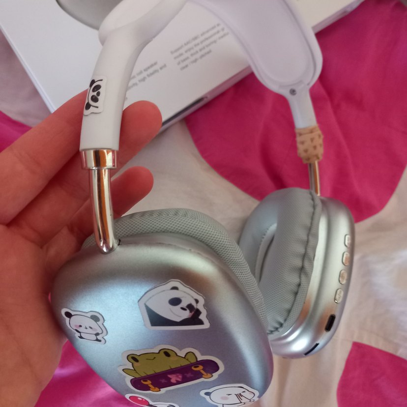 Pastel Beyaz Kulaküstü Kulaklık - Görsel 2