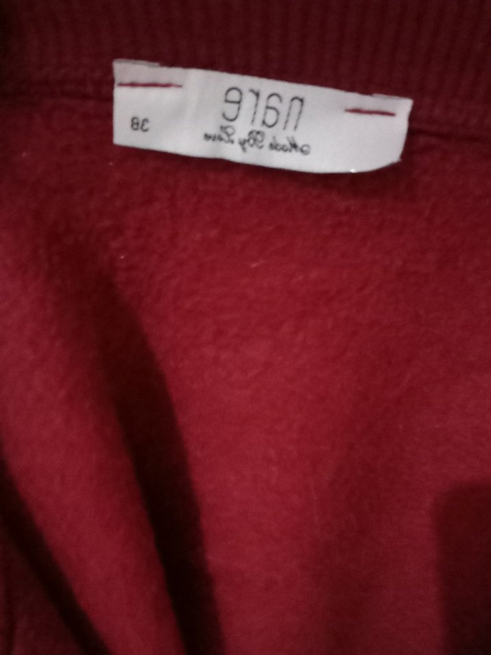 Bordo Uzun Kollu Düğmeli Kadın Ceket - Görsel 4