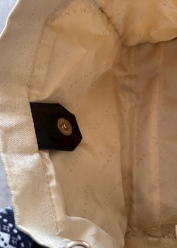 Beyaz Siyah Detaylı Kadın Omuz Çantası - Görsel 6