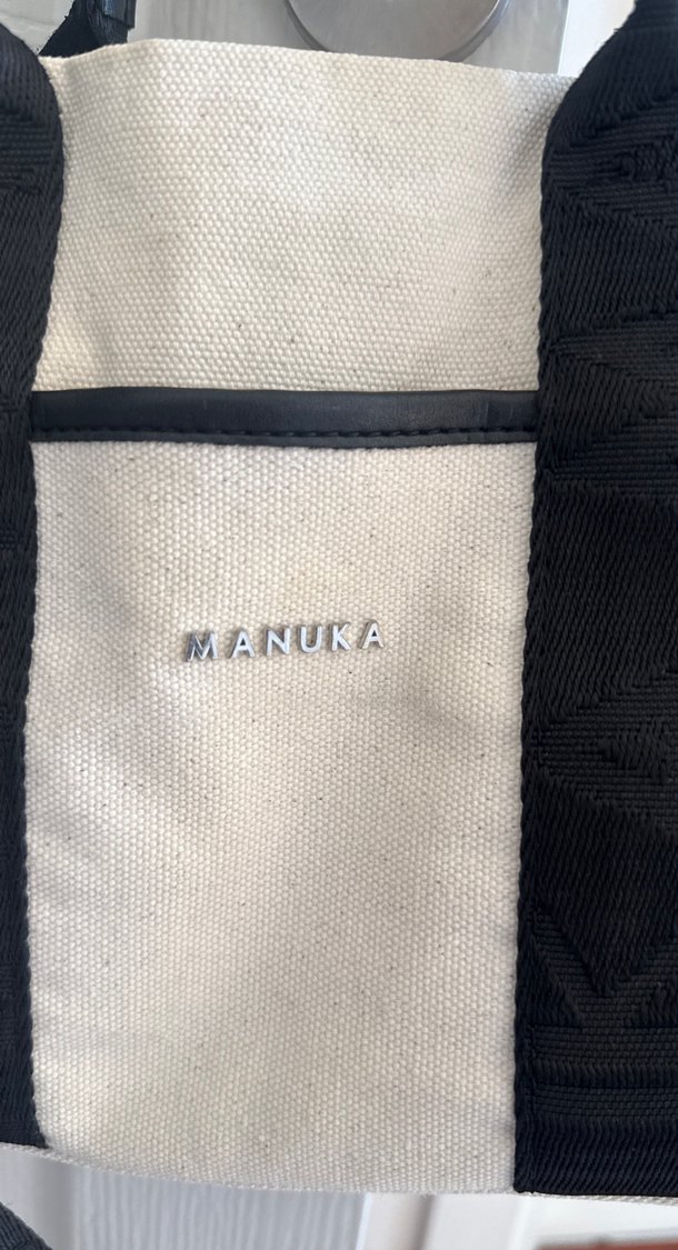 Beyaz Siyah Detaylı Kadın Omuz Çantası - Görsel 2