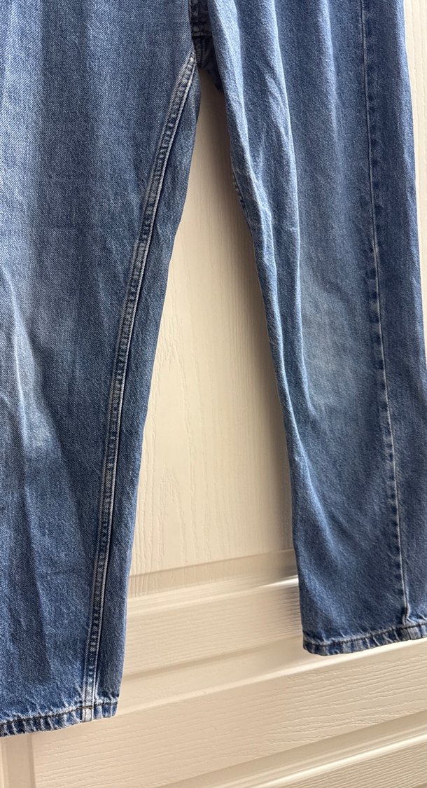 Kadın Mavi Rahat Kesim Midi Denim Jean - Görsel 3