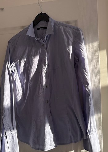 mavi Regular Fit Uzun Kollu bayan Gömlek - Görsel 4