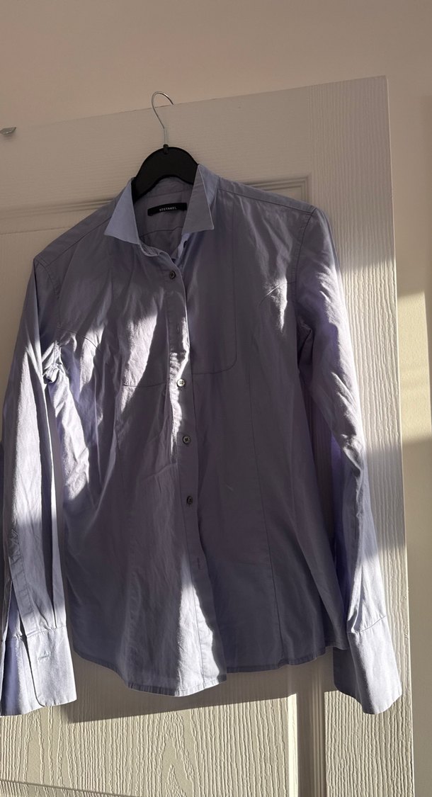 mavi Regular Fit Uzun Kollu bayan Gömlek - Görsel 4