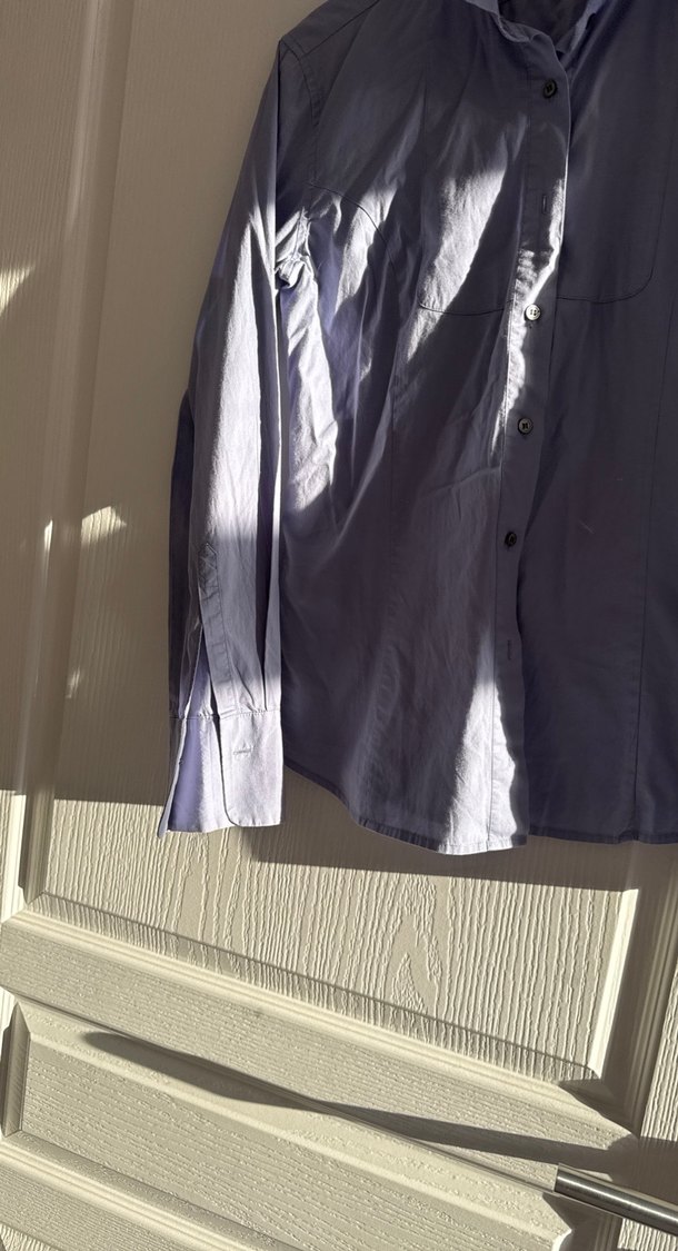 mavi Regular Fit Uzun Kollu bayan Gömlek - Görsel 3