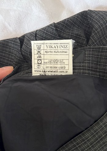 Gri Piliseli Midi diz altı etek Kadın Etek - Görsel 10