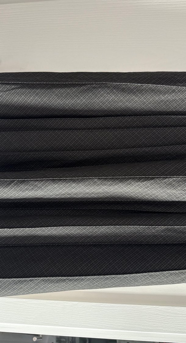 Gri Piliseli Midi diz altı etek Kadın Etek - Görsel 3