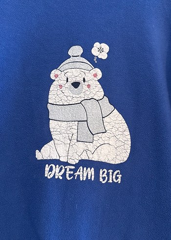 Kız Çocuk Mavi Uzun Kollu Sweatshirt - Görsel 6