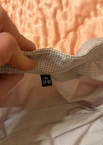 lila krem Erkek Keten Uzun Kollu Gömlek - Görsel 9