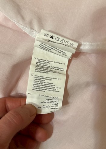 Düğmeli Beyaz Keten Erkek Gömlek kigılı marka - Görsel 13