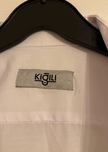 Düğmeli Beyaz Keten Erkek Gömlek kigılı marka - Görsel 2