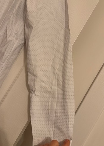 Erkek Beyaz Keten Uzun Kollu Gömlek - Görsel 4