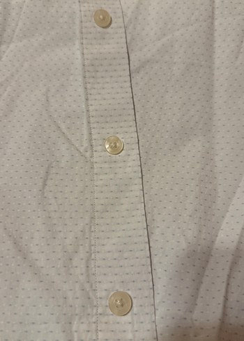 Erkek Beyaz Keten Uzun Kollu Gömlek - Görsel 12