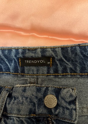 mavi Salaş Midi Kadın Kot Pantolon - Görsel 6