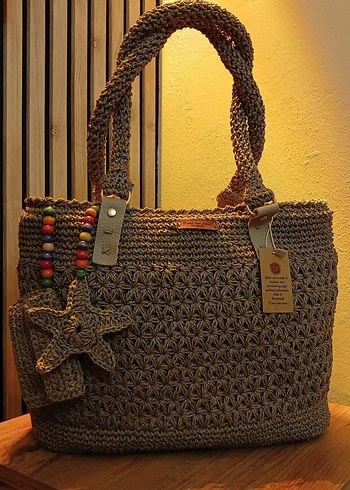 Bohem el örmesi yildiz canta - Görsel 11