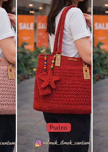 El emegi, kagit ip gunluk kullanima uygun bohem canta - Görsel 4