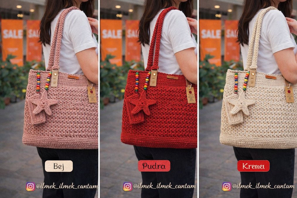 El emegi, kagit ip gunluk kullanima uygun bohem canta - Görsel 4