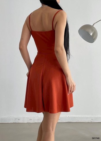 kruvaze yaka elbise - Görsel 3