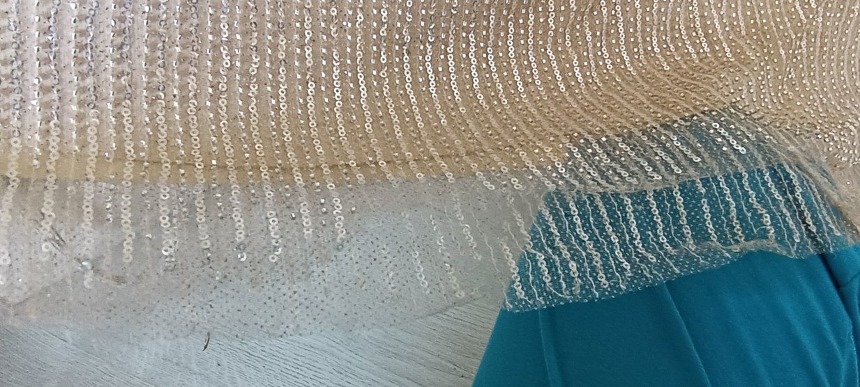 Bej Drapeli Uzun Abiye Elbise - Görsel 4