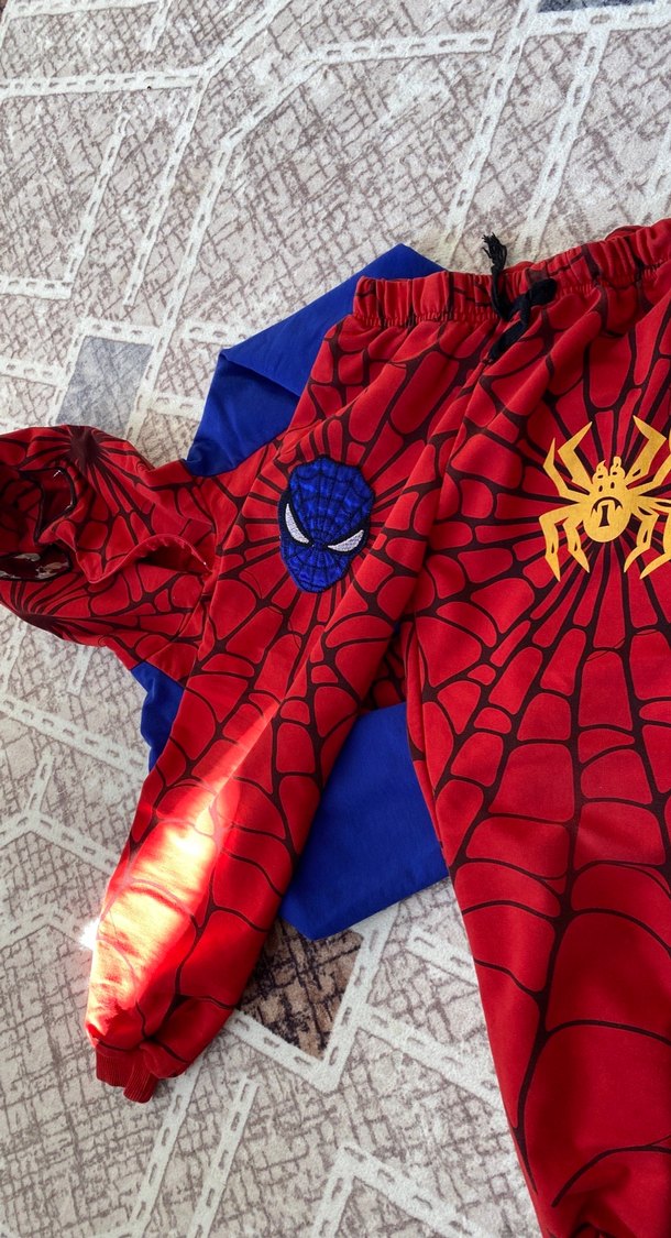 Renkli Baskılı Kapüşonlu Erkek Çocuk Sweatshirt - Görsel 2