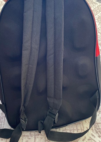 Renkli Çocuk Okul Çantası - Kırmızı - Görsel 4