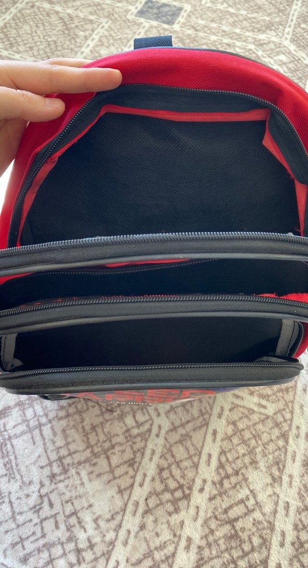 Renkli Çocuk Okul Çantası - Kırmızı - Görsel 2