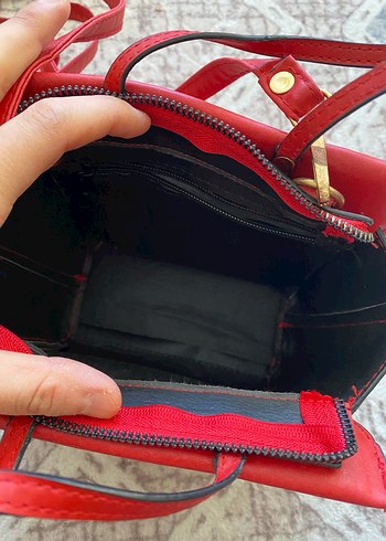 Kırmızı  Kadın Çanta - Görsel 2