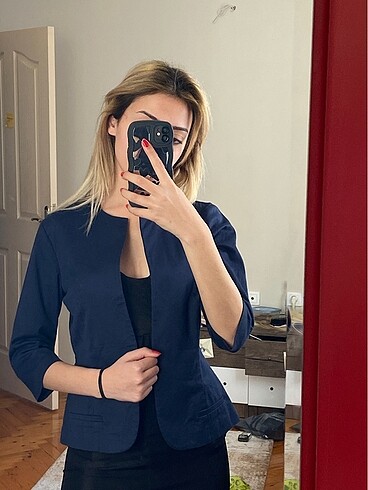 Javelin Lacivert blazer ceket
