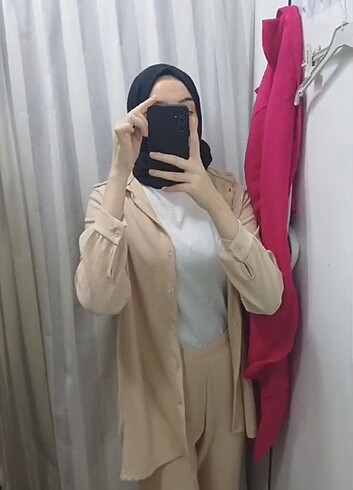 m Beden Bej tunik takim