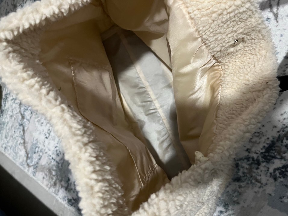 Bej Peluş Kadın Omuz Çantası - Görsel 2