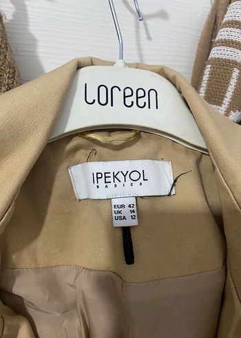 Bej Düğmeli Midi Trençkot - Görsel 3