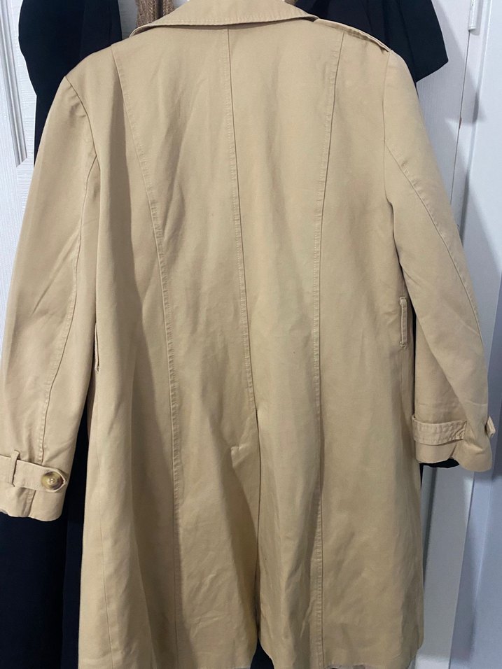 Bej Düğmeli Midi Trençkot - Görsel 2