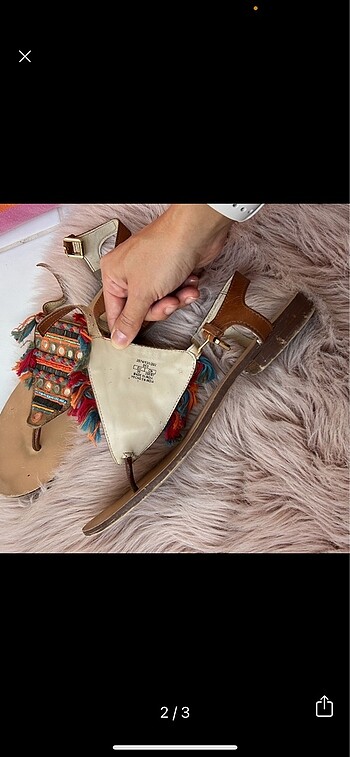 H&M Etnik desenli sandalet