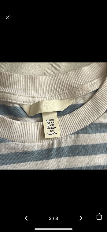 H&M H&M çizgili bluz