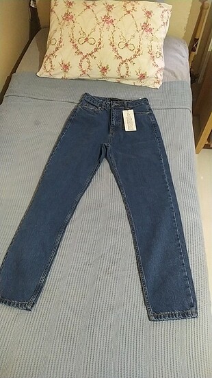 Trendyo yüksek bell mom jean