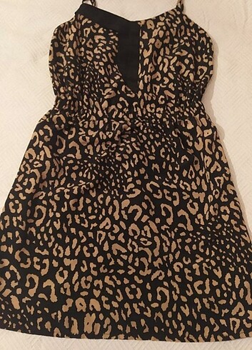 Koton leopar elbise