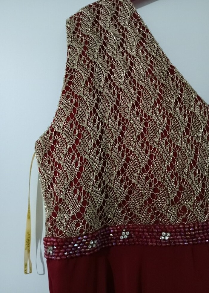 Bordo Abiye - Görsel 2