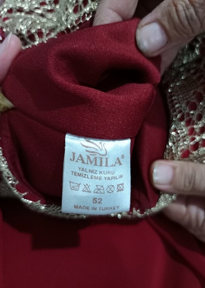 Bordo Abiye - Görsel 5