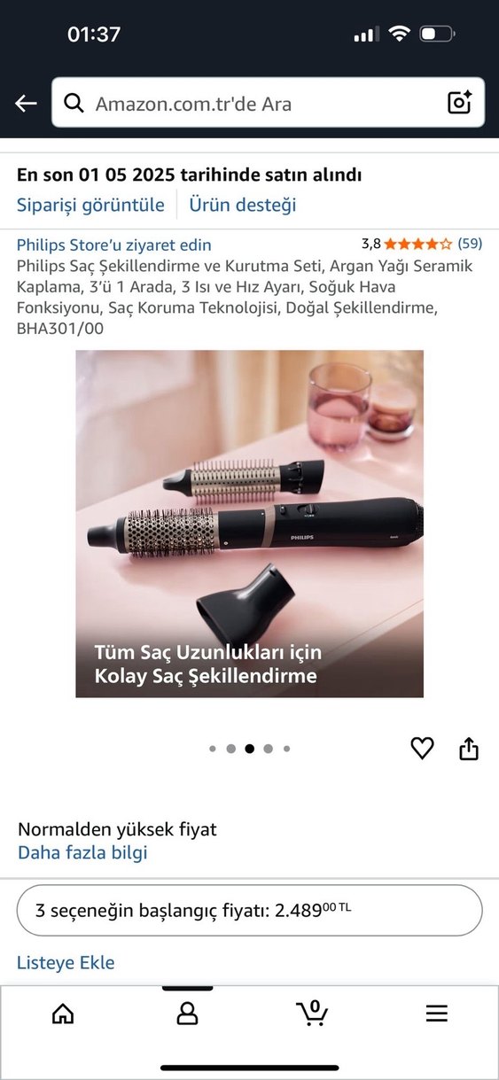 Philips 3 Aparatlı Saç Şekillendirme ve Kurutma Seti - Görsel 5